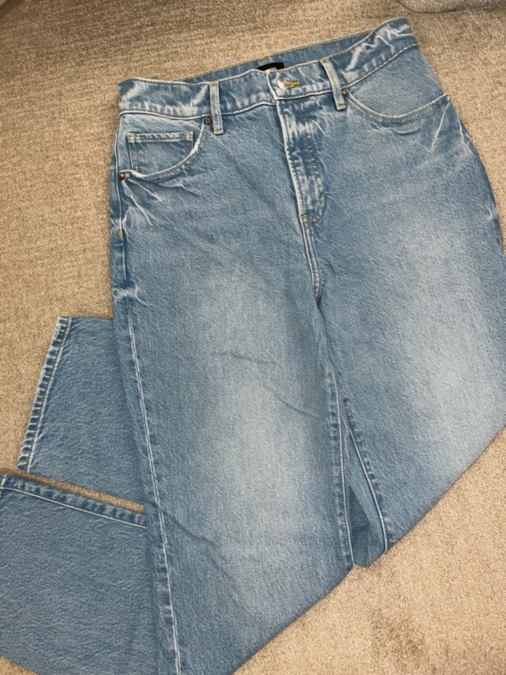Express Straight Ankle High Rise Stretch Jeans Size 4